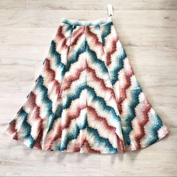 NWT Anthropologie Maria Chevron Sweater Skirt - Picture 5 of 6